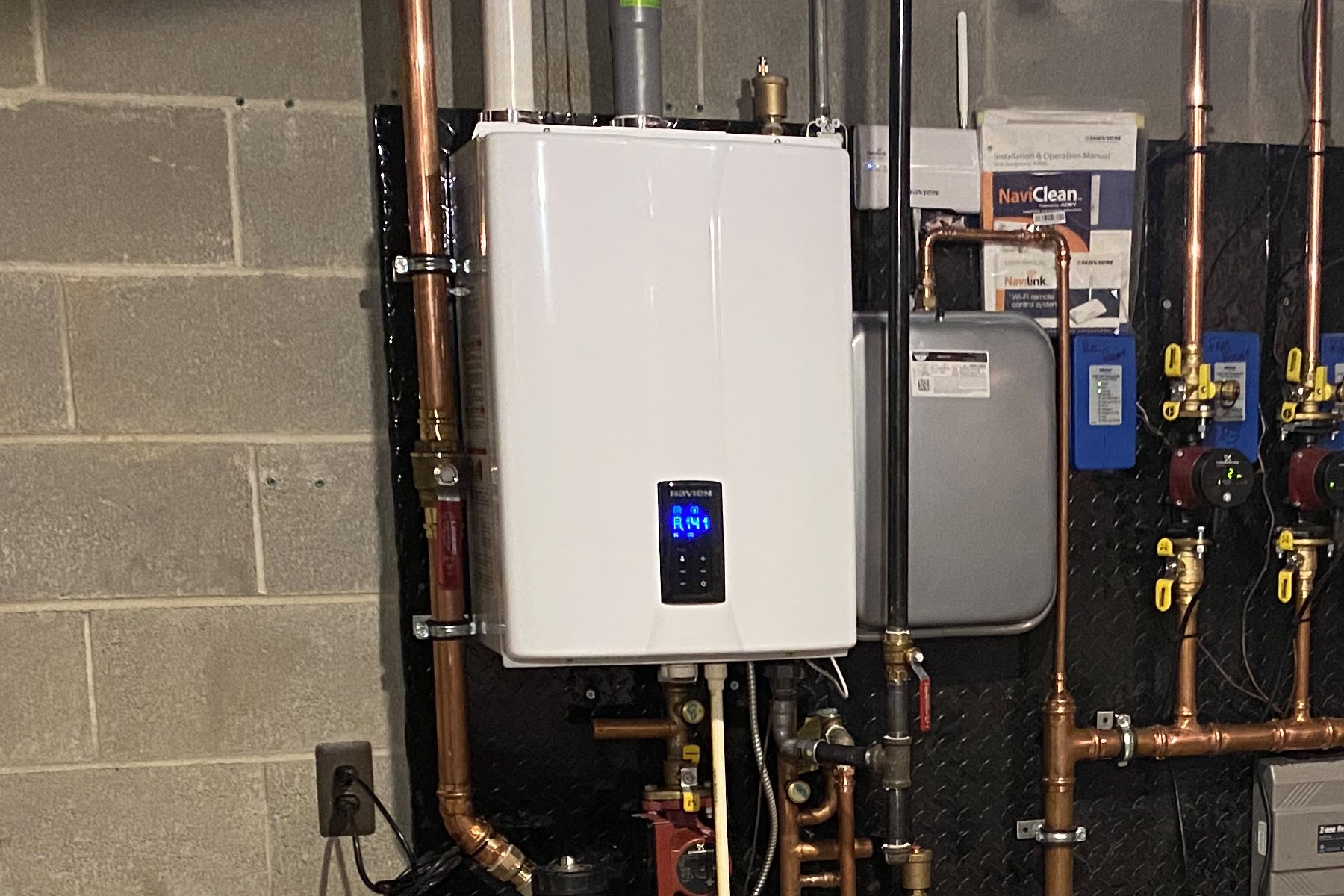 Commercial boiler installation