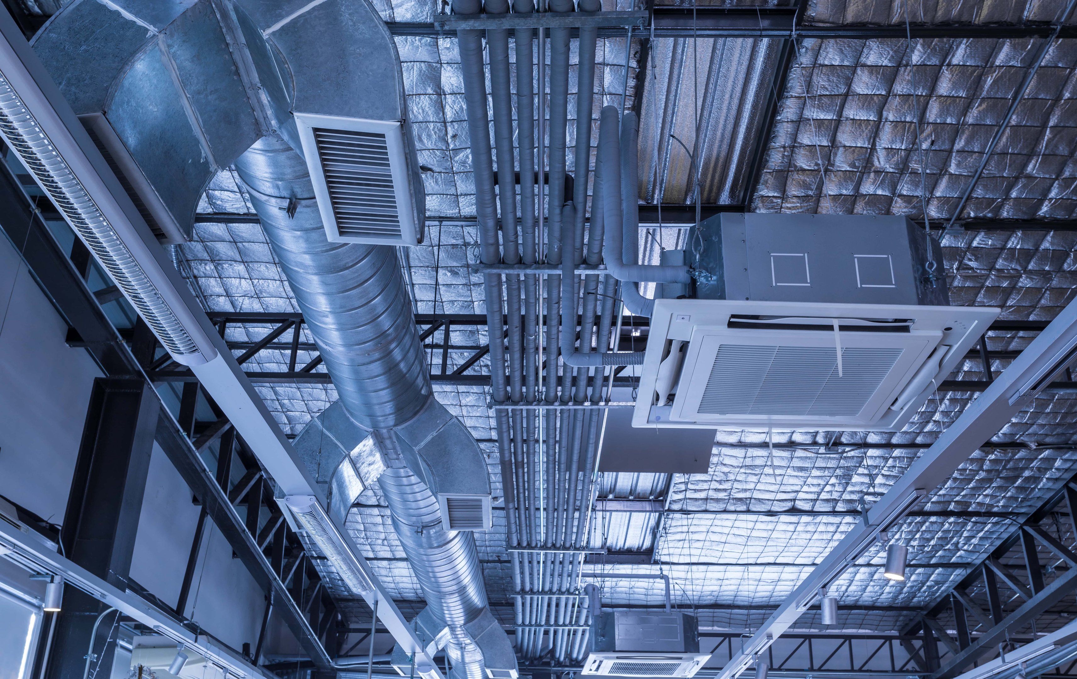 Commercial HVAC ductwork and ventilation system